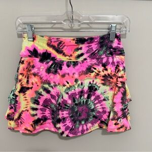 Vibrant Tie-Dye Dona Jo Tennis Skirt